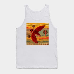 Owl at Sunset Tank Top